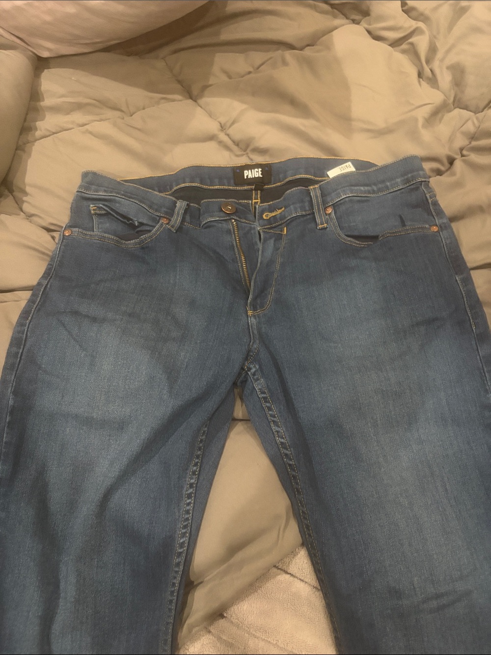 PAIGE Women's Skinny Jeans in Blue Denim